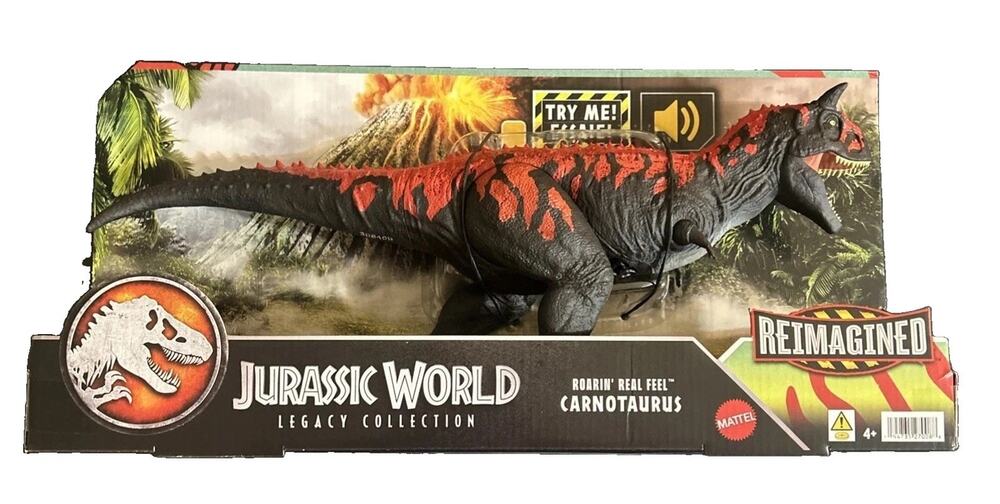 Jurassic World Legacy Collection Reimagined Roarin' Real Feel Carnotaurus Action